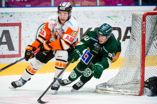 Karlskronas John Henrion och Färjestads Sebastian Erixon