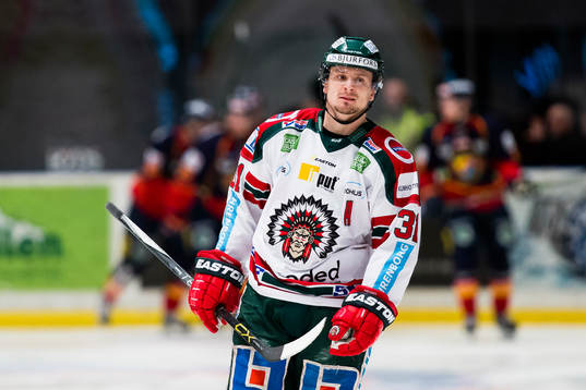 Frölundas Nicklas Lasu ser deppig ut