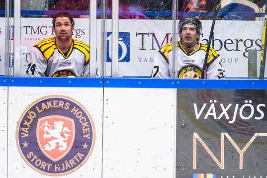 Brynäs Johan Alcén och Terry Broadhurst i utvisningsbåset