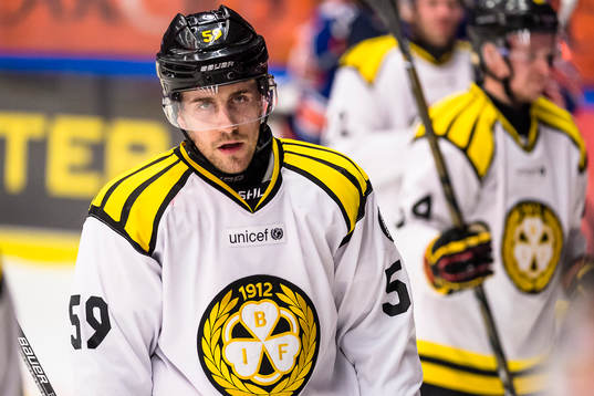 Brynäs Sebastian Enterfeldt deppar