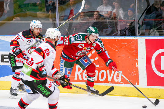 Malmö Redhawks Joey Tenute och Frölundas Johan Sundström
