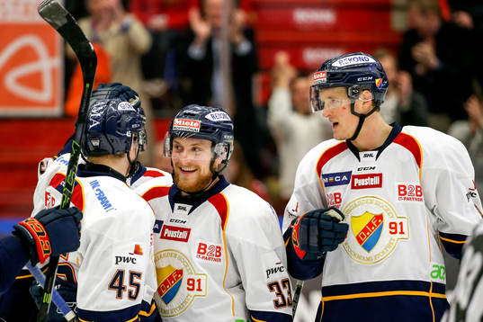 Djurgårdens Alexander Falk, Linus Hultström och Mikko