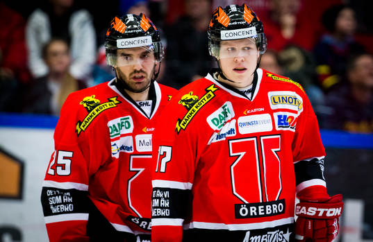 Örebros Martin Johansson och Daniel Viksten deppar