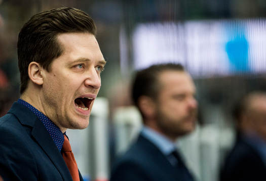 Växjös tränare Sam Hallam