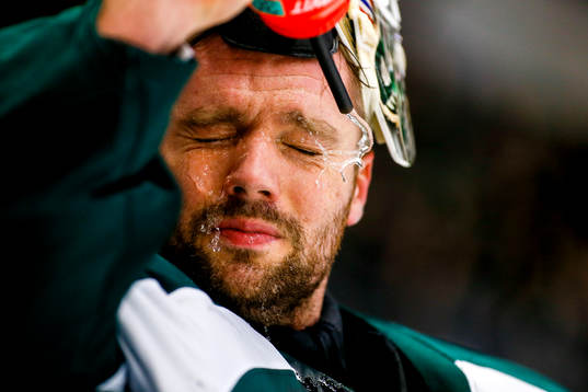 Färjestads målvakt Lars Haugen
