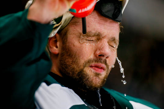 Färjestads målvakt Lars Haugen