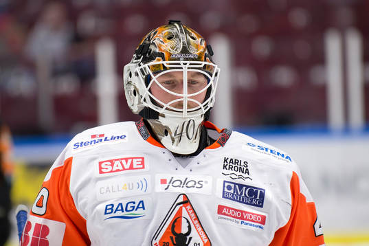Karlskronas målvakt Johan Holmqvist