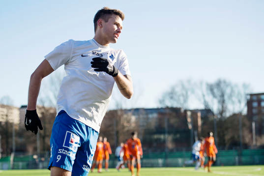 Norrköpings Arnor Ingvi Traustason deppar