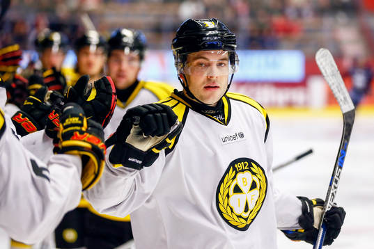 Brynäs Ponthus Westerholm jublar
