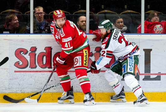 Modos Oscar Hedman och Frölundas Robin Figren