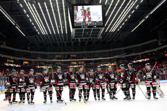 Malmö Redhawks jublet, tackar publiken