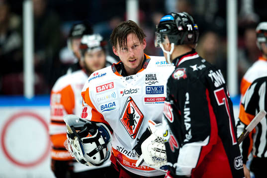 Karlskronas målvakt Johan Holmqvist