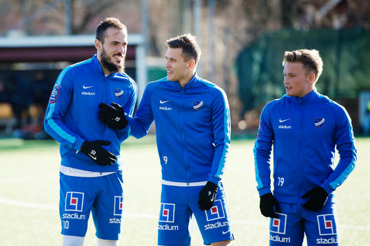 Norrköpings Emir Kujovic, Arnor Ingvi Traustason och