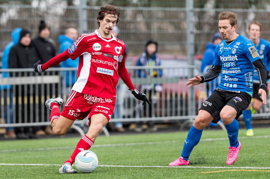 Degerfors Erik Sachs och Halmstads Fredrik Olsson