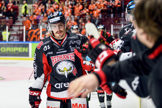 Malmö Redhawks Peter Mueller jublar