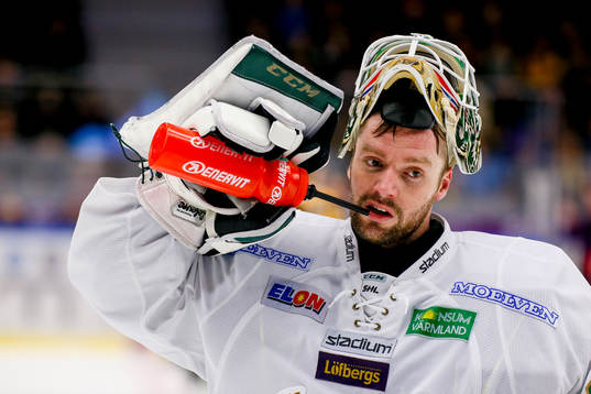 Färjestads målvakt Lars Haugen