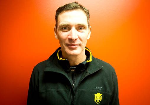 Porträtt på Forwards tränare Rickard Nilsson