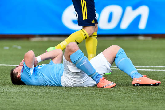 Malmö FFs Vidar Örn Kjartansson deppar