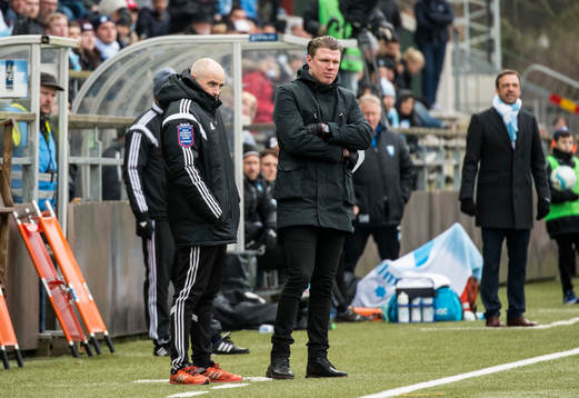 Ängelholms assisterande tränare Magnus Arvidsson och