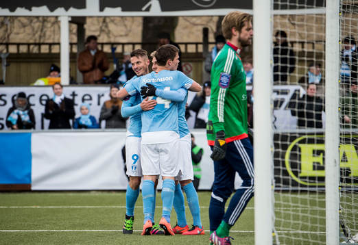 Malmö FFs Markus Rosenberg, Vidar Örn Kjartansson och