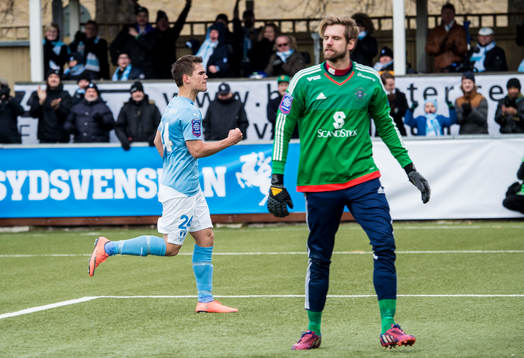 Malmö FFs Vidar Örn Kjartansson jublar
