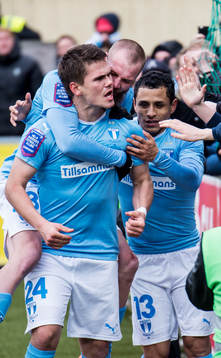 Malmö FFs Vidar Örn Kjartansson jublar