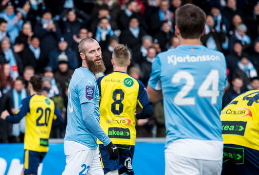 Malmö FFs Jo Inge Berget och Vidar Örn Kjartansson