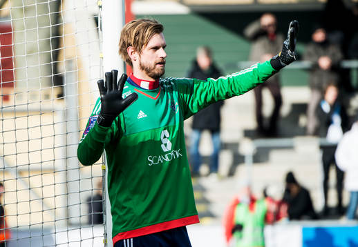 Ängelholms målvakt Oscar Berglund
