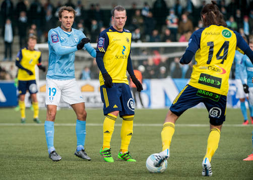 Ängelholms Sebastian Carlsen och Johan Eiswohld mot Malmö