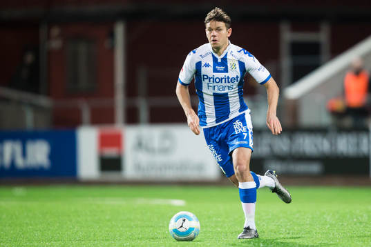 IFK Göteborgs Mads Winther Albaek i aktion