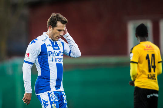 IFK Göteborgs Tobias Hysén ser nedstämd ut