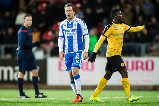 IFK Göteborgs Tobias Hysén ser nedstämd ut