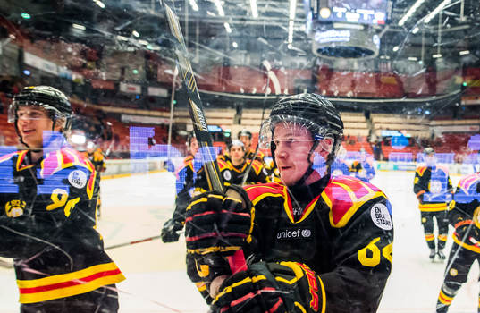 Brynäs Jonathan Pudas jublar