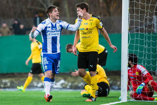 IFK Göteborgs Victor Sköld jublar