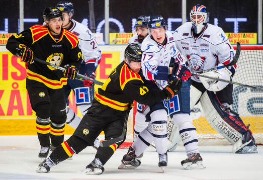 Brynäs Greg Scott och Linköpings Henrik Törnqvist