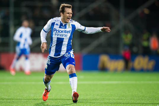 IFK Göteborgs Tobias Hysén reagerar