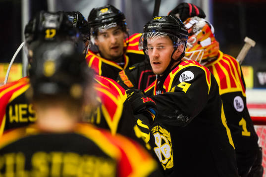 Brynäs Jonathan Pudas jublar