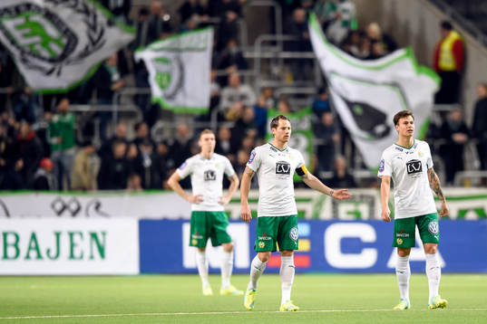 Hammarbys Johan Persson och Melker Hallberg deppar