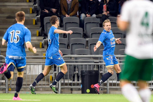 Ljungskiles Tim Nilsen jublar