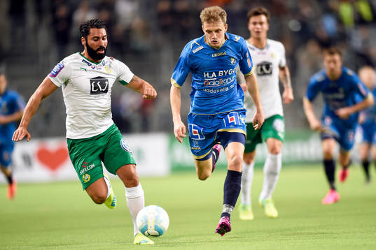 Hammarbys Stefan Batan och Ljungskiles Jakob Olsson