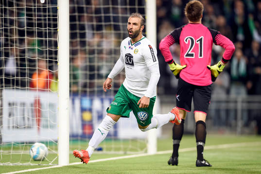 Hammarbys Kennedy Bakircioglu jublar