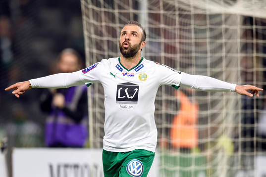 Hammarbys Kennedy Bakircioglu jublar