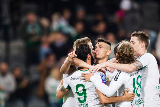 Hammarbys Alexssander Medeiros de Azeredo jublar
