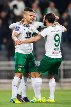 Hammarbys Alexssander Medeiros de Azeredo (tv) jublar med