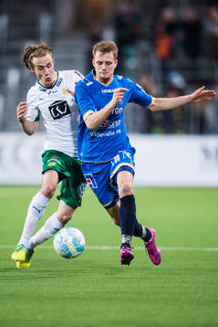 Hammarbys Fredrik Torsteinbö och Ljungskiles Jakob Olsson
