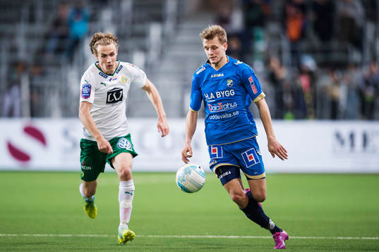 Hammarbys Fredrik Torsteinbö och Ljungskiles Jakob Olsson