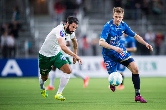 Hammarbys Stefan Batan och Ljungskiles Jakob Olsson