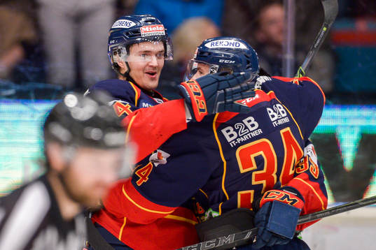 Djurgårdens Marcus Högström jublar