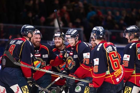 Djurgårdens lag jublar