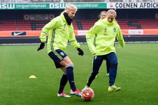 Sveriges Sofia Jakobsson och Magdalena Ericsson